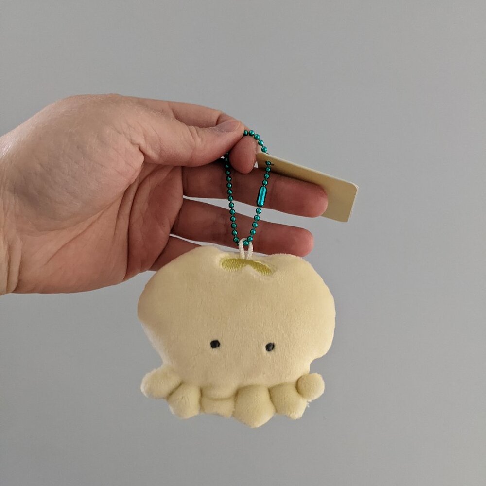 Japan Kawaii Yellow Octopus Keychain Plush